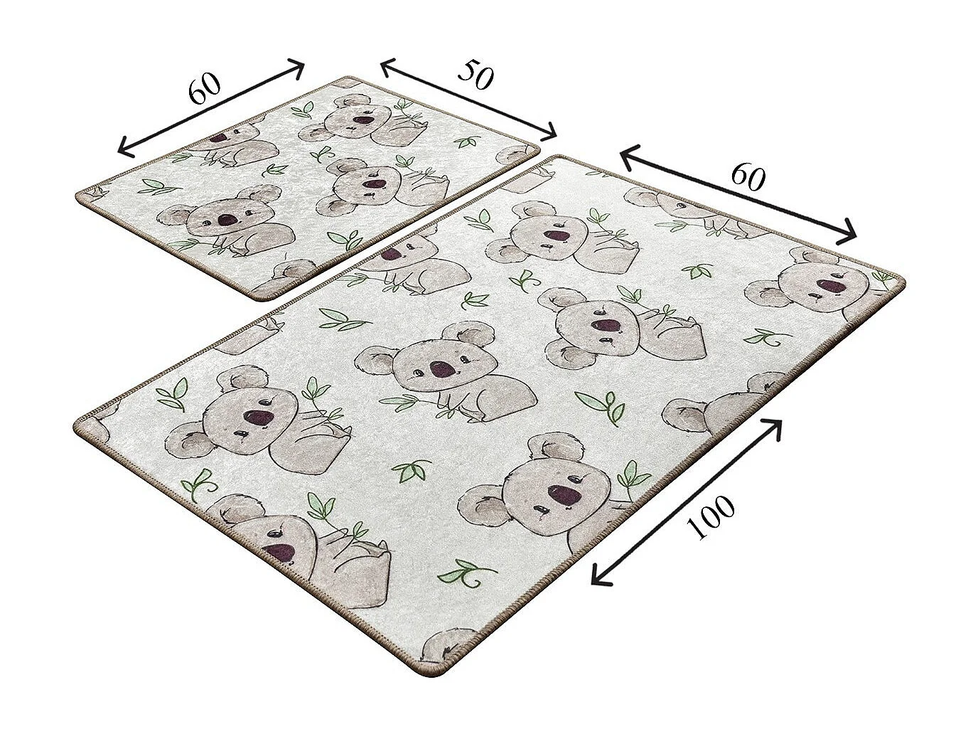 Alfombra de baño Set (2 piezas) Koala  multicolor