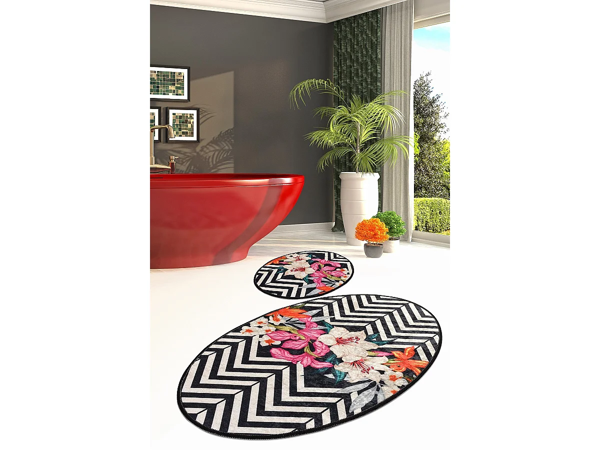 Alfombra de baño Set (2 piezas) Marken multicolor