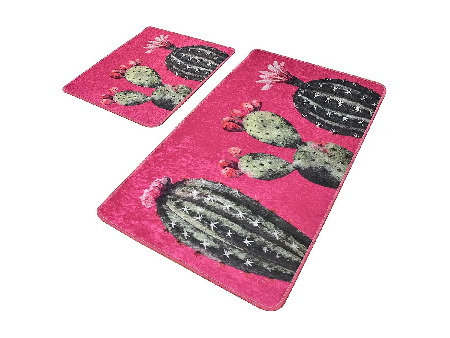 Alfombra de baño Set (2 piezas) Cacto multicolor