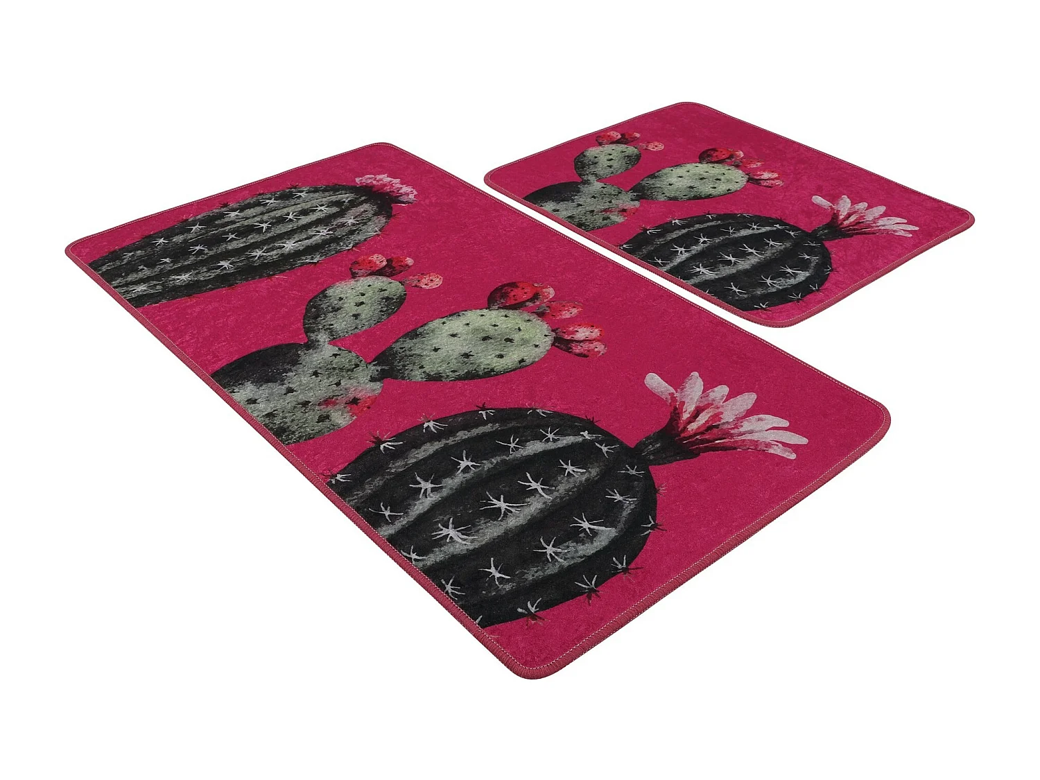 Alfombra de baño Set (2 piezas) Cacto multicolor