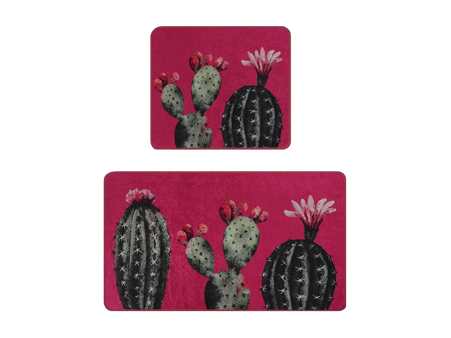 Alfombra de baño Set (2 piezas) Cacto multicolor
