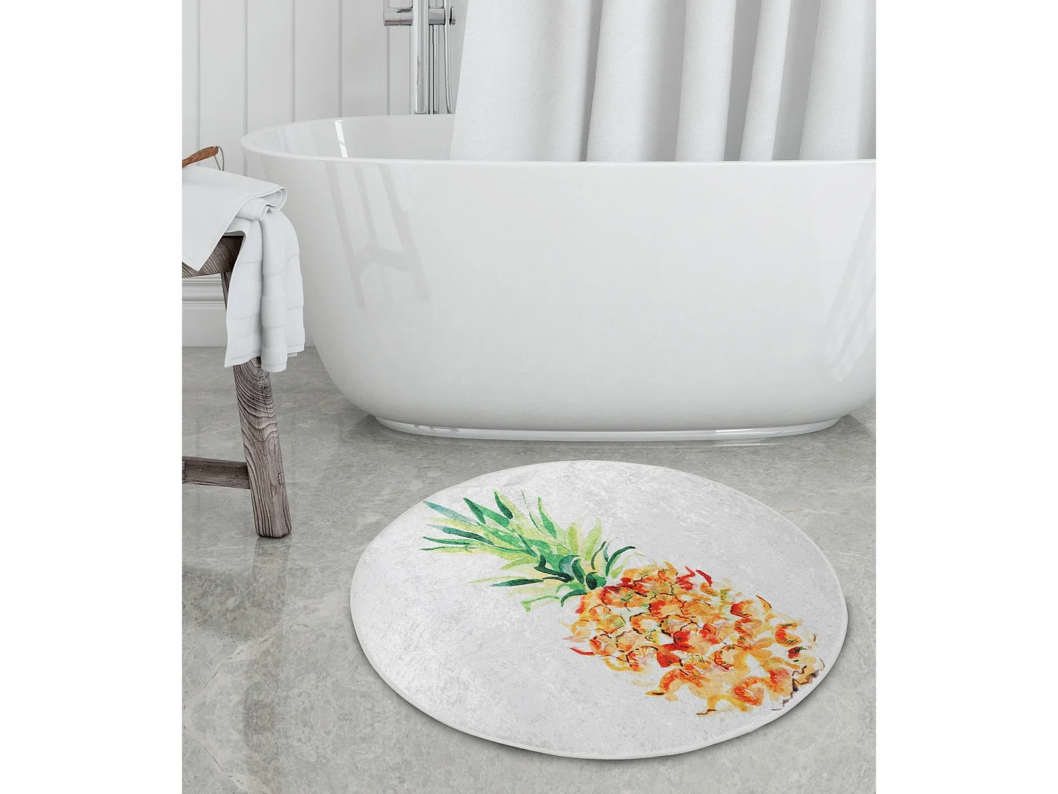 Alfombra de baño Pine DJT multicolor