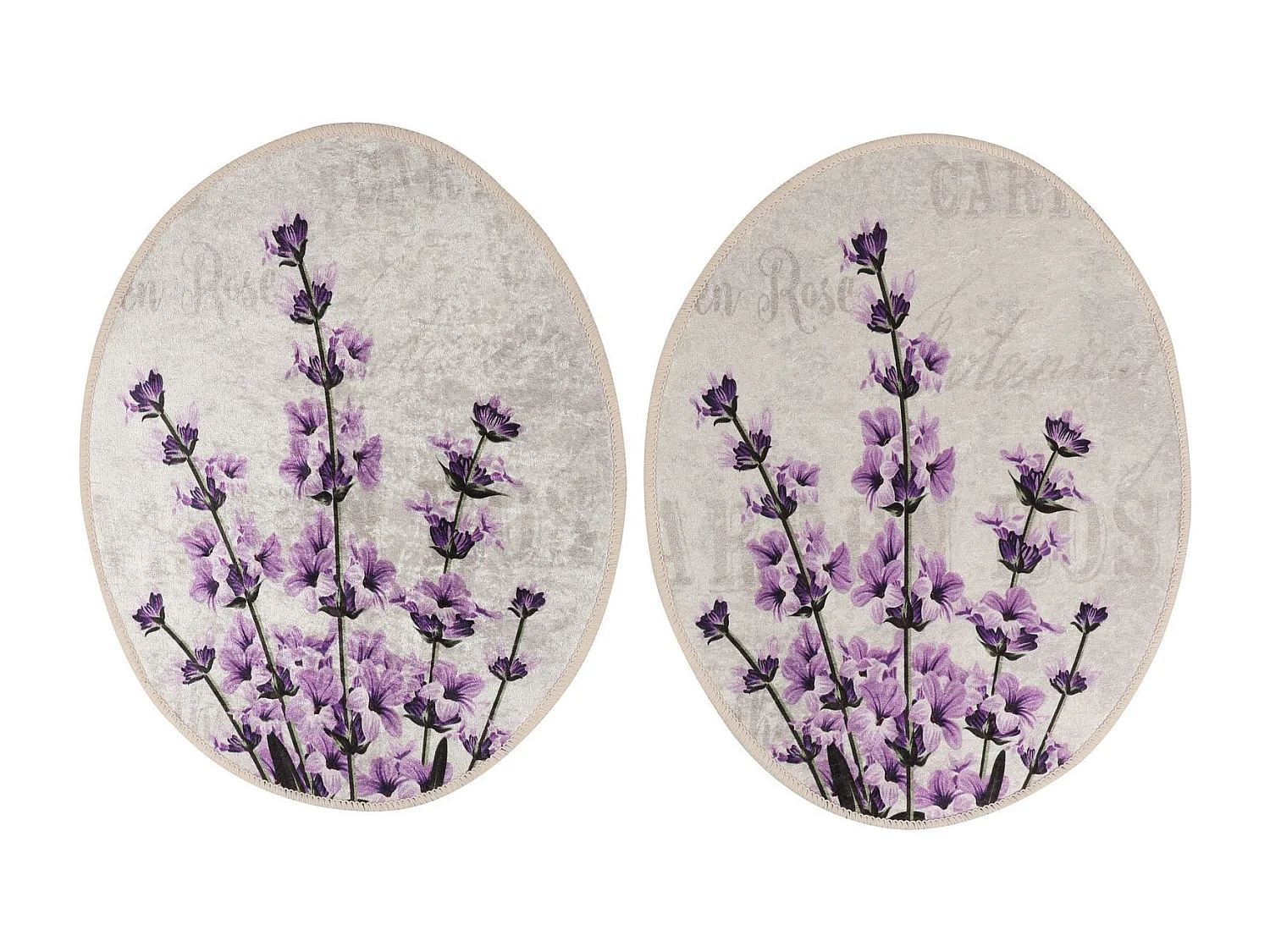 Alfombra de baño Set (3 piezas) Lavender multicolor