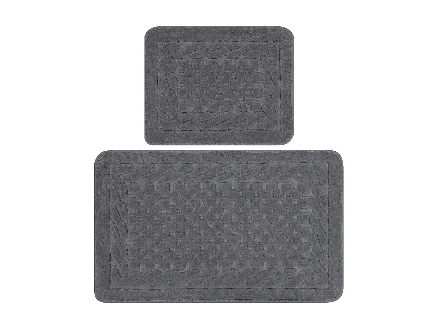 Alfombra de baño Set (2 piezas) Bambi Cotton  gris