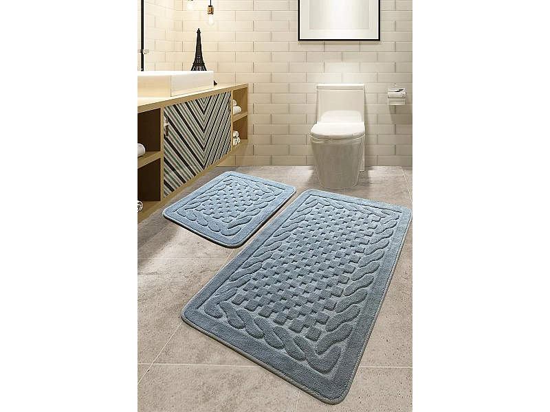 Alfombra de baño Set (2 piezas) Bambi Cotton  gris