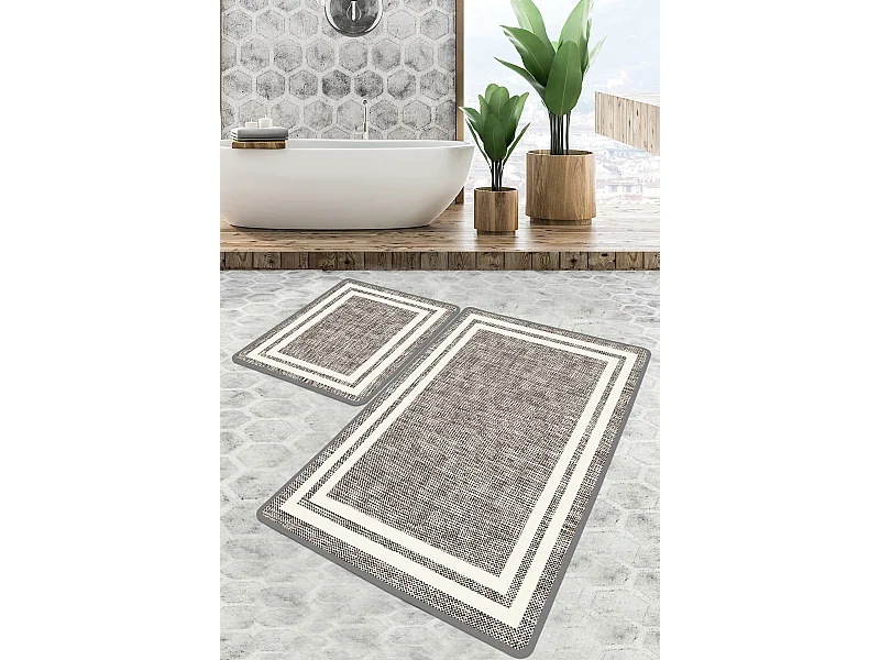 Alfombra de baño Set (3 piezas) Formica Djt  multicolor