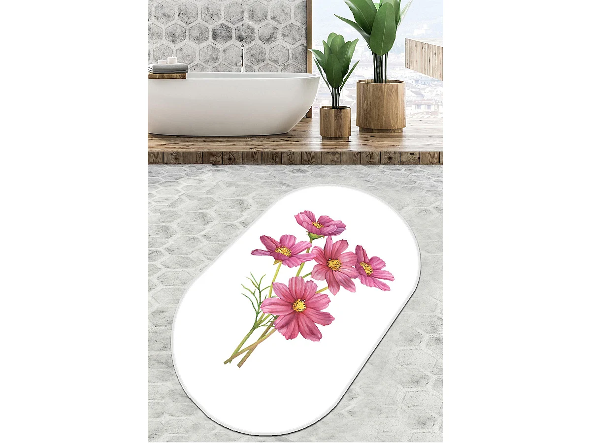 Alfombra de baño Sitivo Djt  blanco