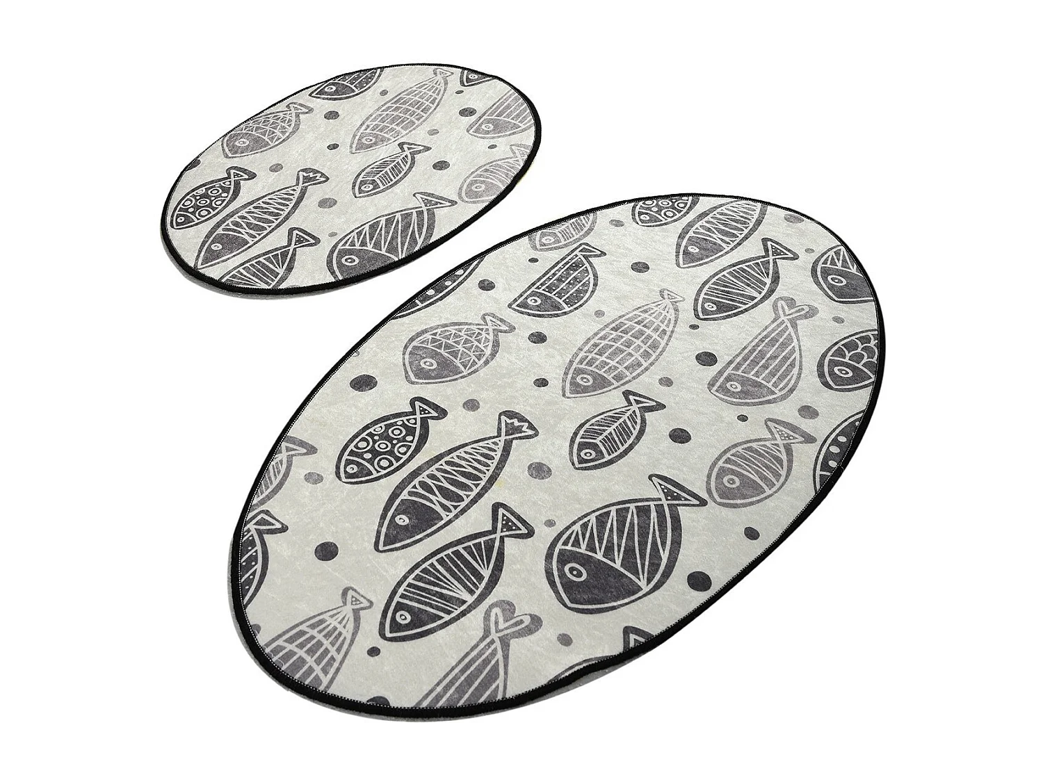 Alfombra de baño Set (2 piezas) Fish DJT  multicolor