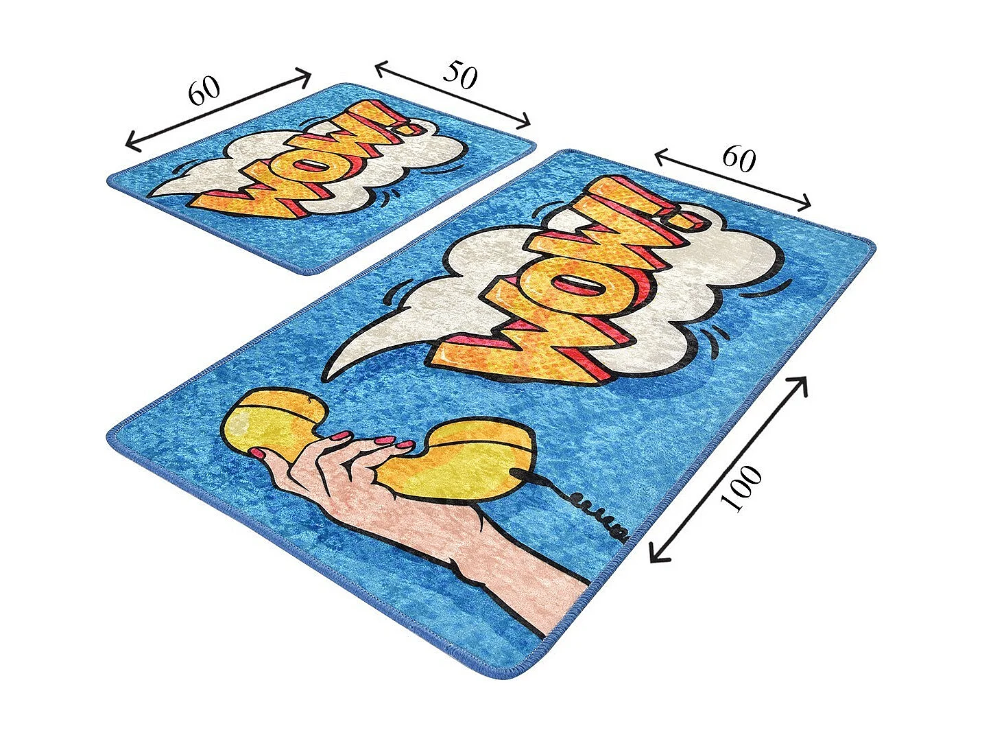 Alfombra de baño Set (2 piezas) Wow multicolor