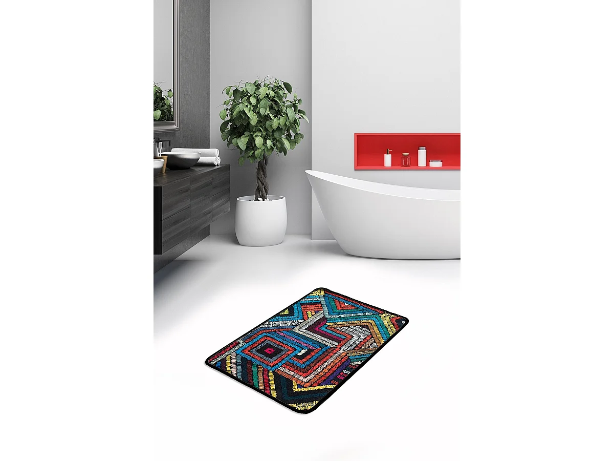 Alfombra de baño Maglie DJT multicolor