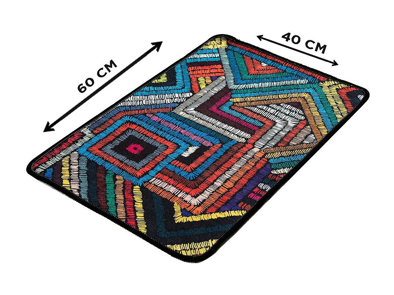 Alfombra de baño Maglie DJT multicolor