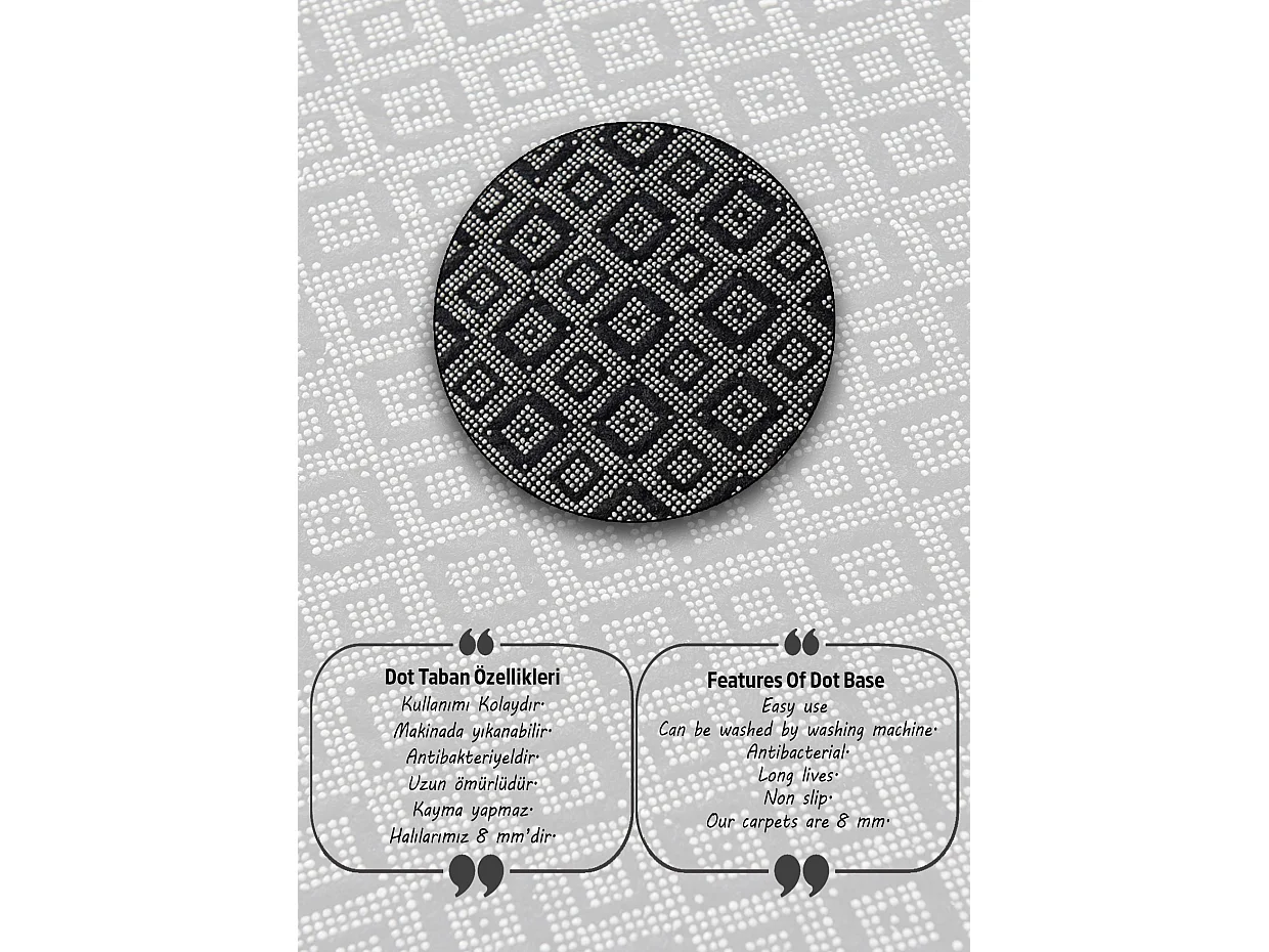 Alfombra de baño Formica Circle Djt 120 multicolor