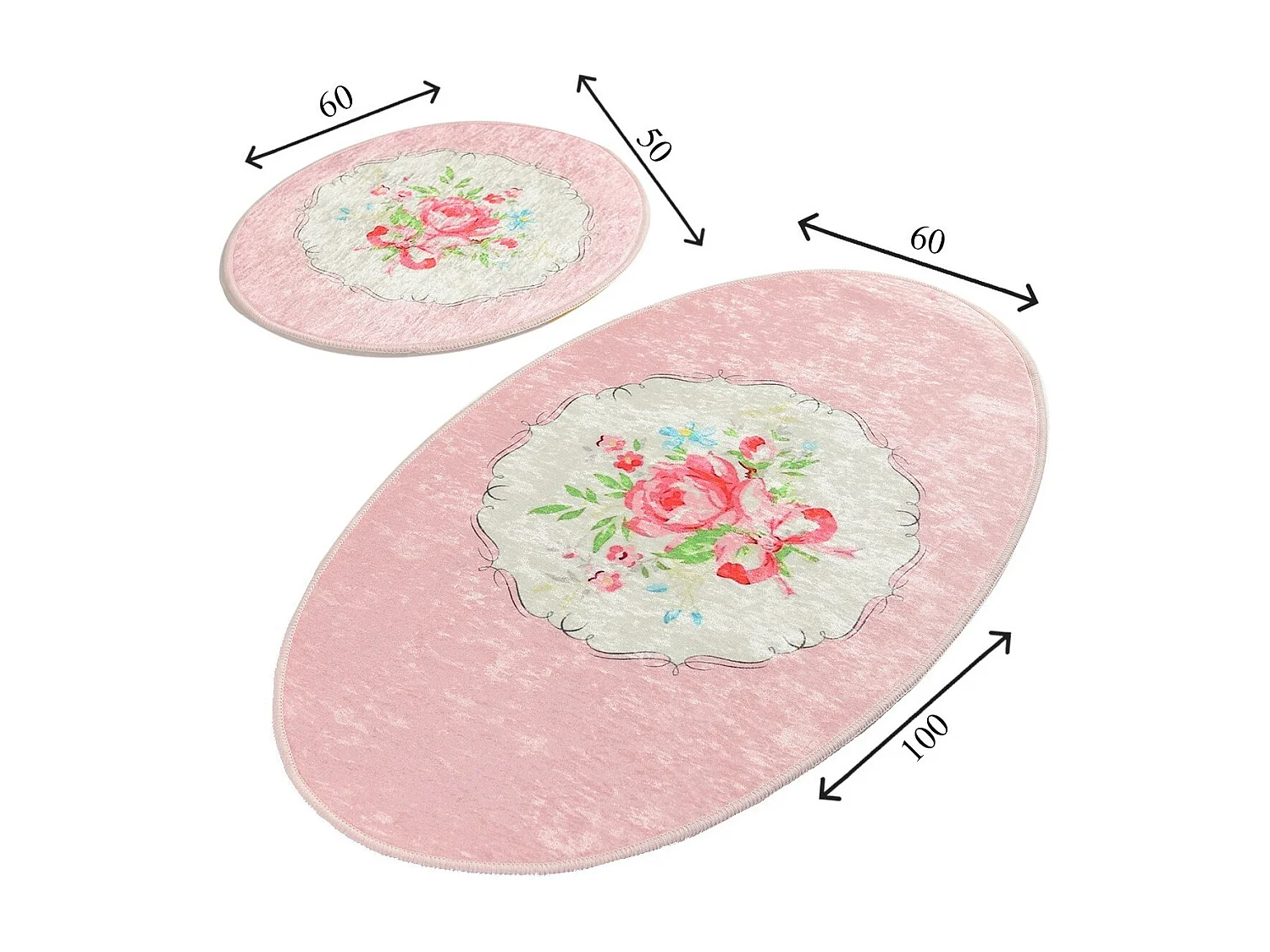 Alfombra de baño Set (2 piezas) Rena DJT multicolor