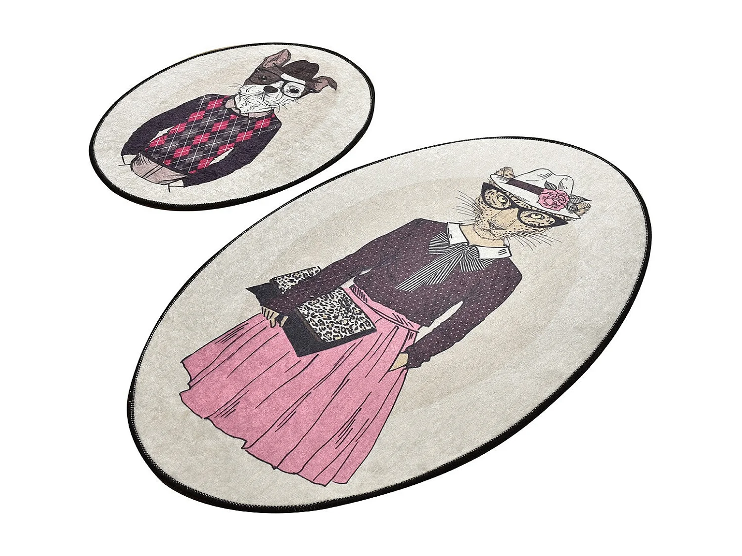 Alfombra de baño Set (2 piezas) Dude DJT multicolor