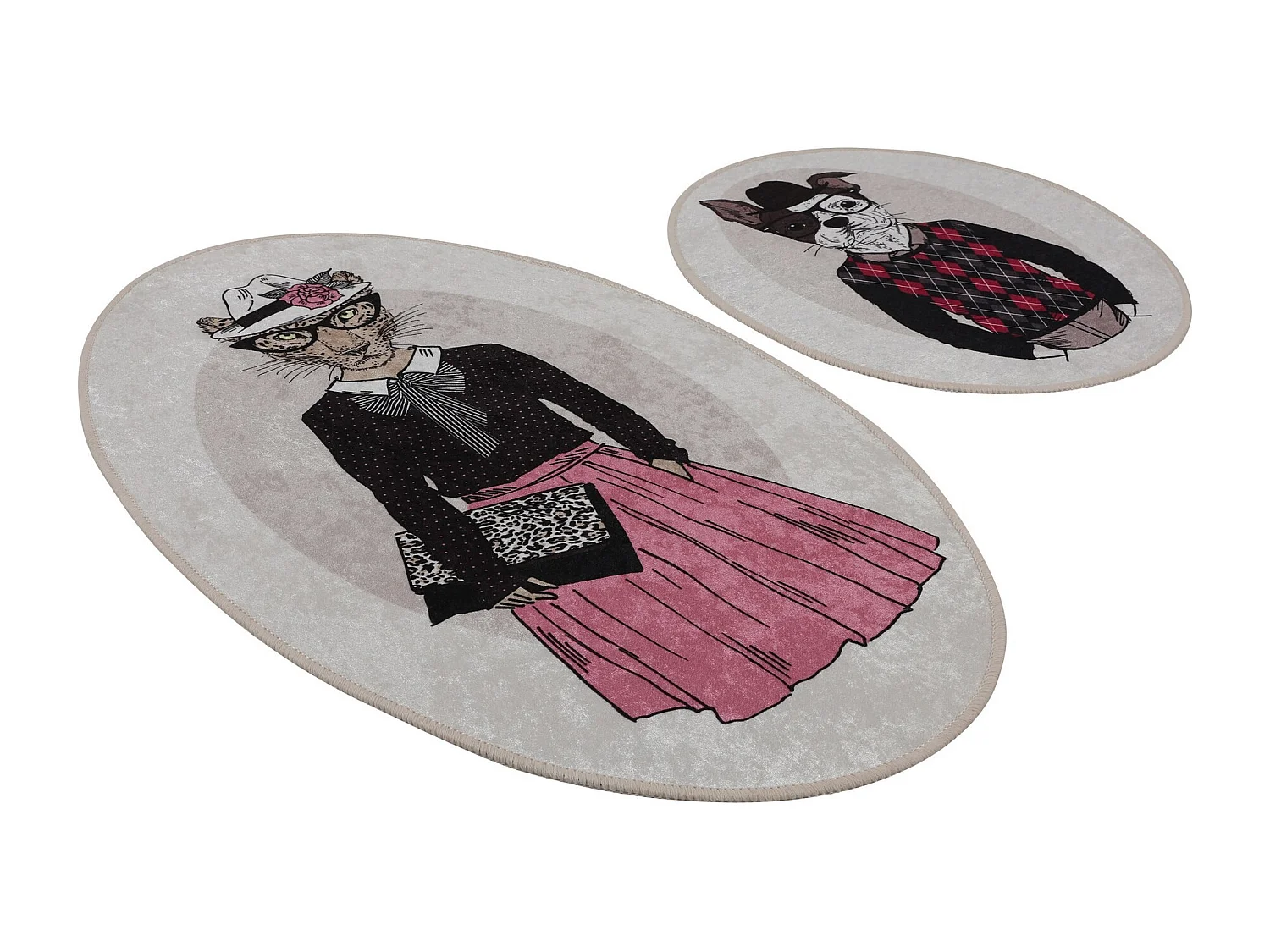 Alfombra de baño Set (2 piezas) Dude DJT multicolor