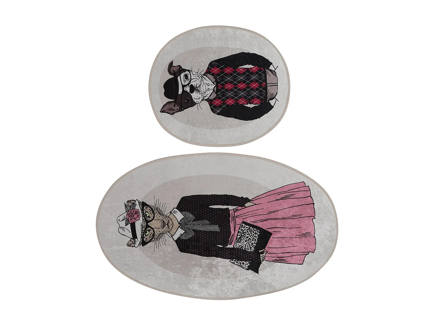 Alfombra de baño Set (2 piezas) Dude DJT multicolor