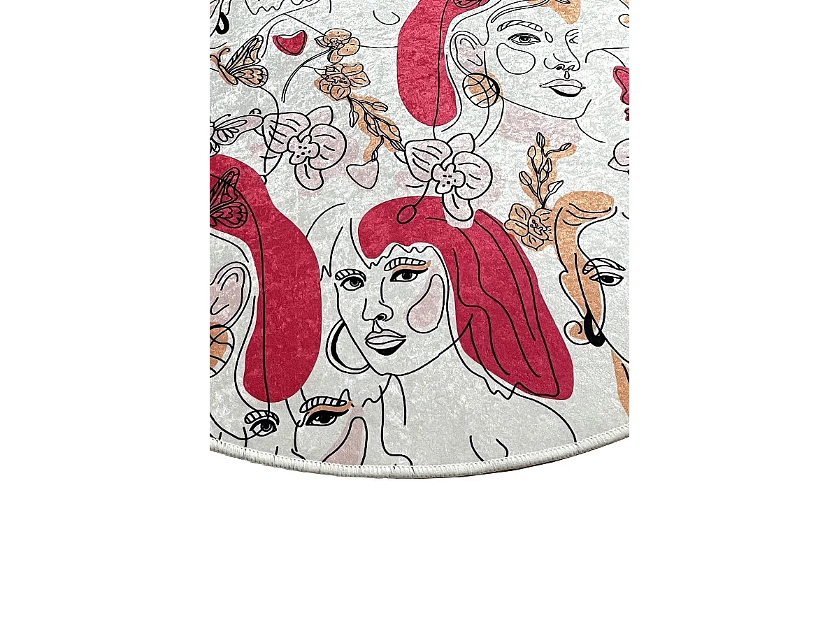 Alfombra de baño Faccia Djt (120 cm) multicolor