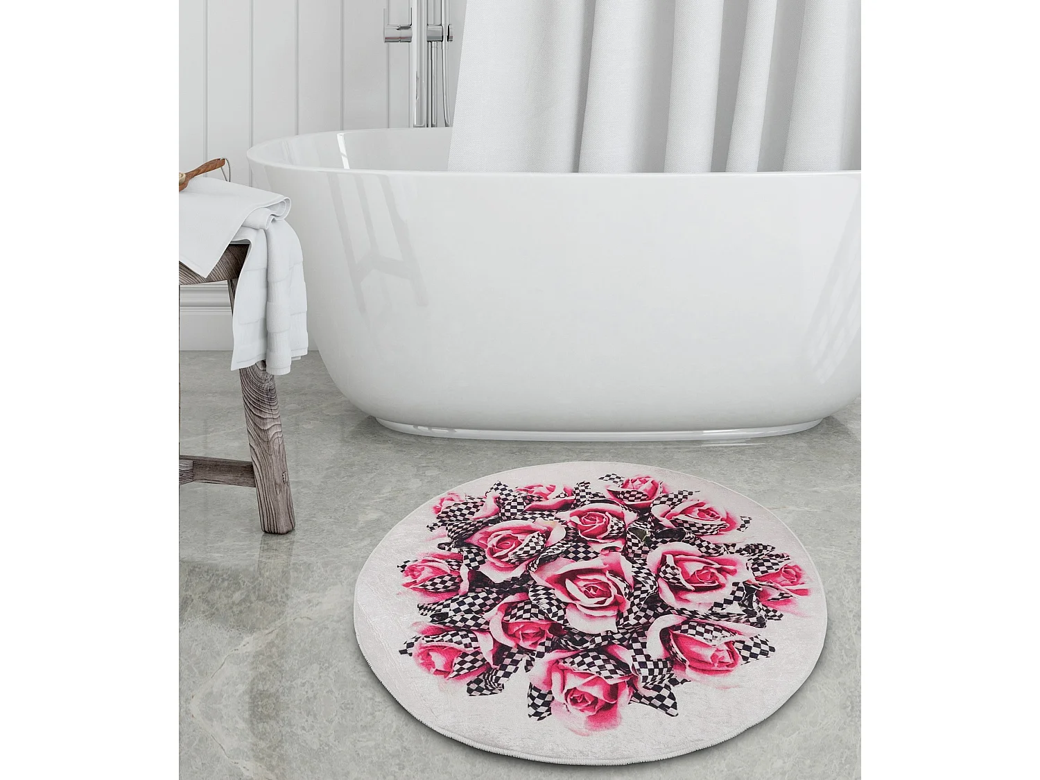 Alfombra de baño Magic Roses (140) multicolor