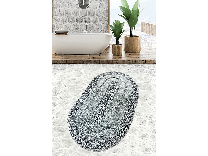 Alfombra de baño Macoroni  gris