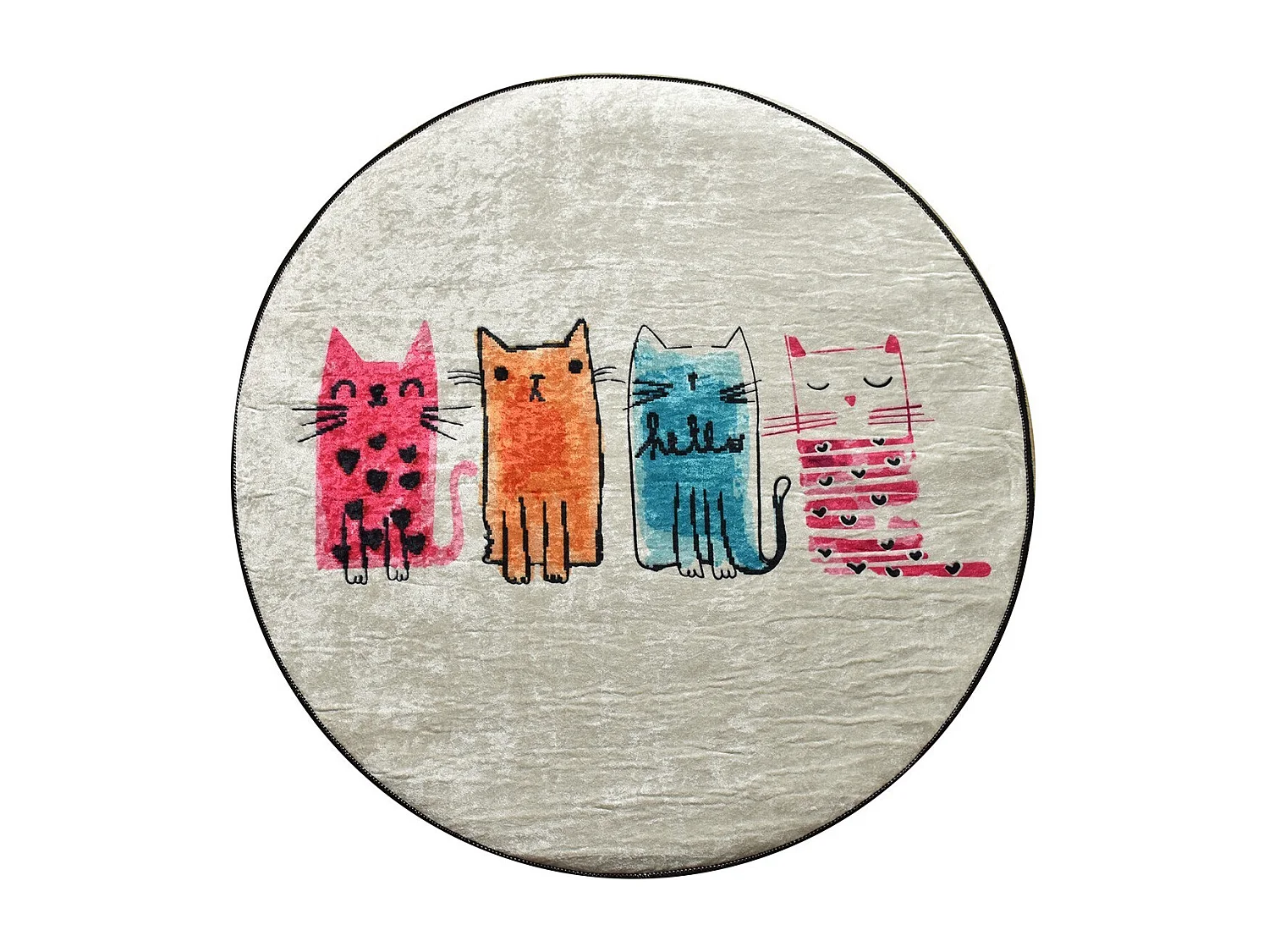 Alfombra de baño Baby Cats DJT multicolor
