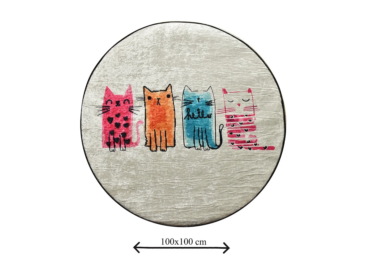 Alfombra de baño Baby Cats DJT multicolor