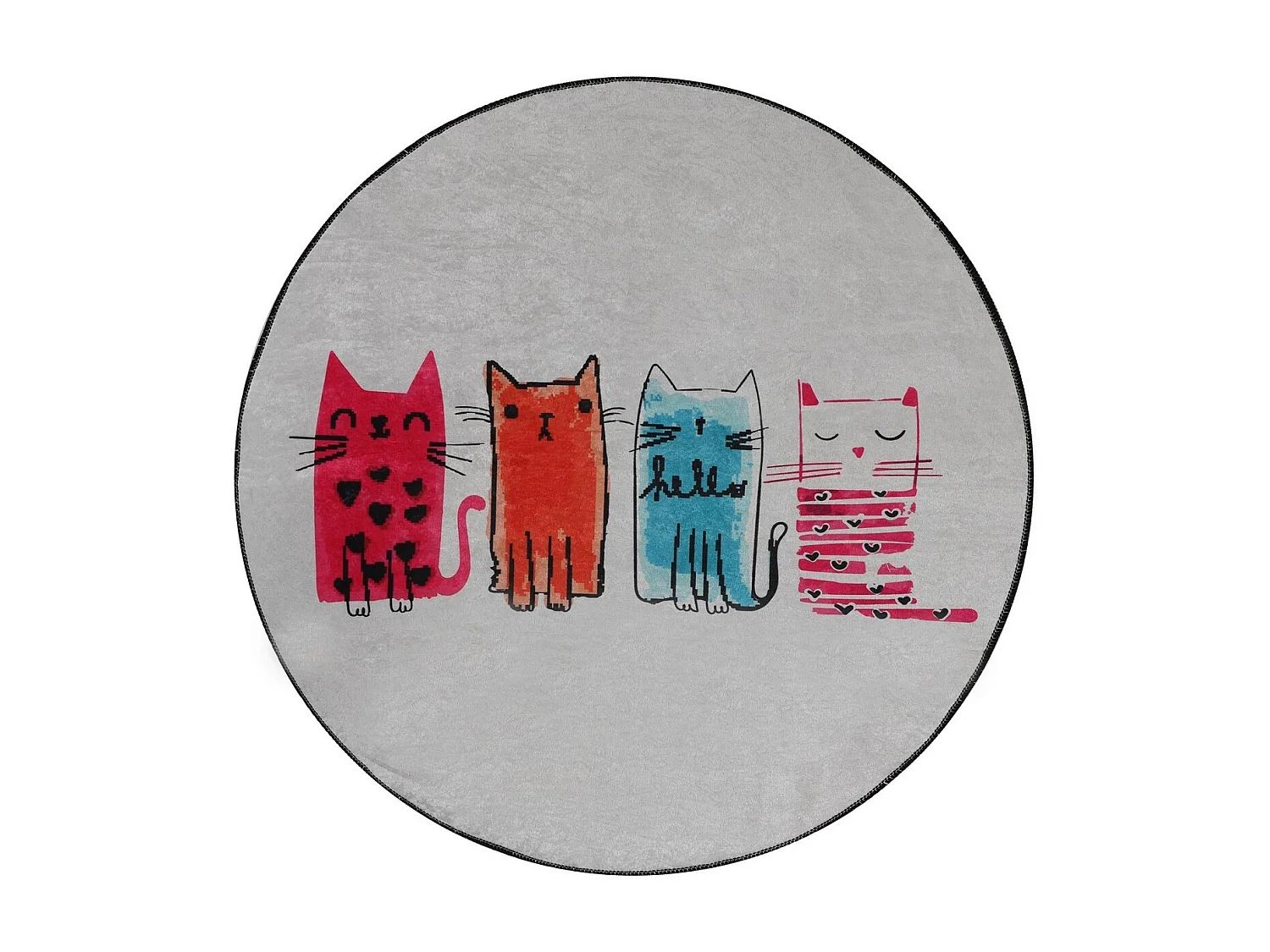 Alfombra de baño Baby Cats DJT multicolor