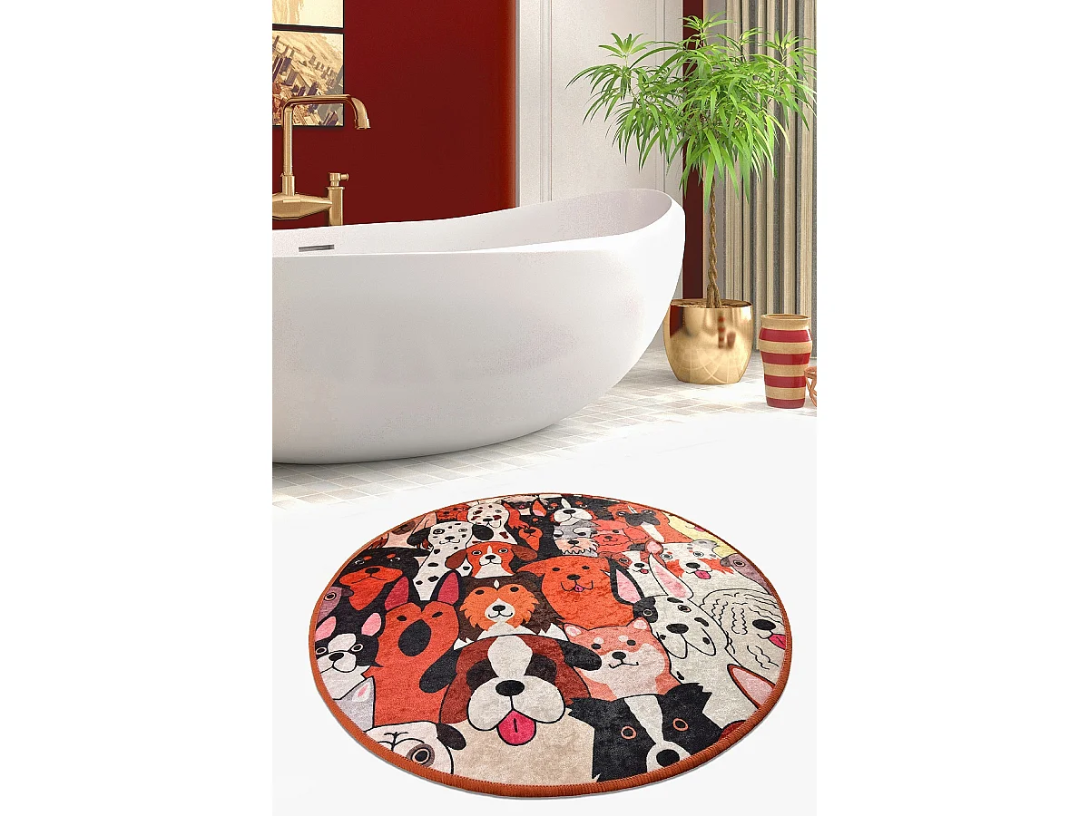 Alfombra de baño Dogs (140) multicolor
