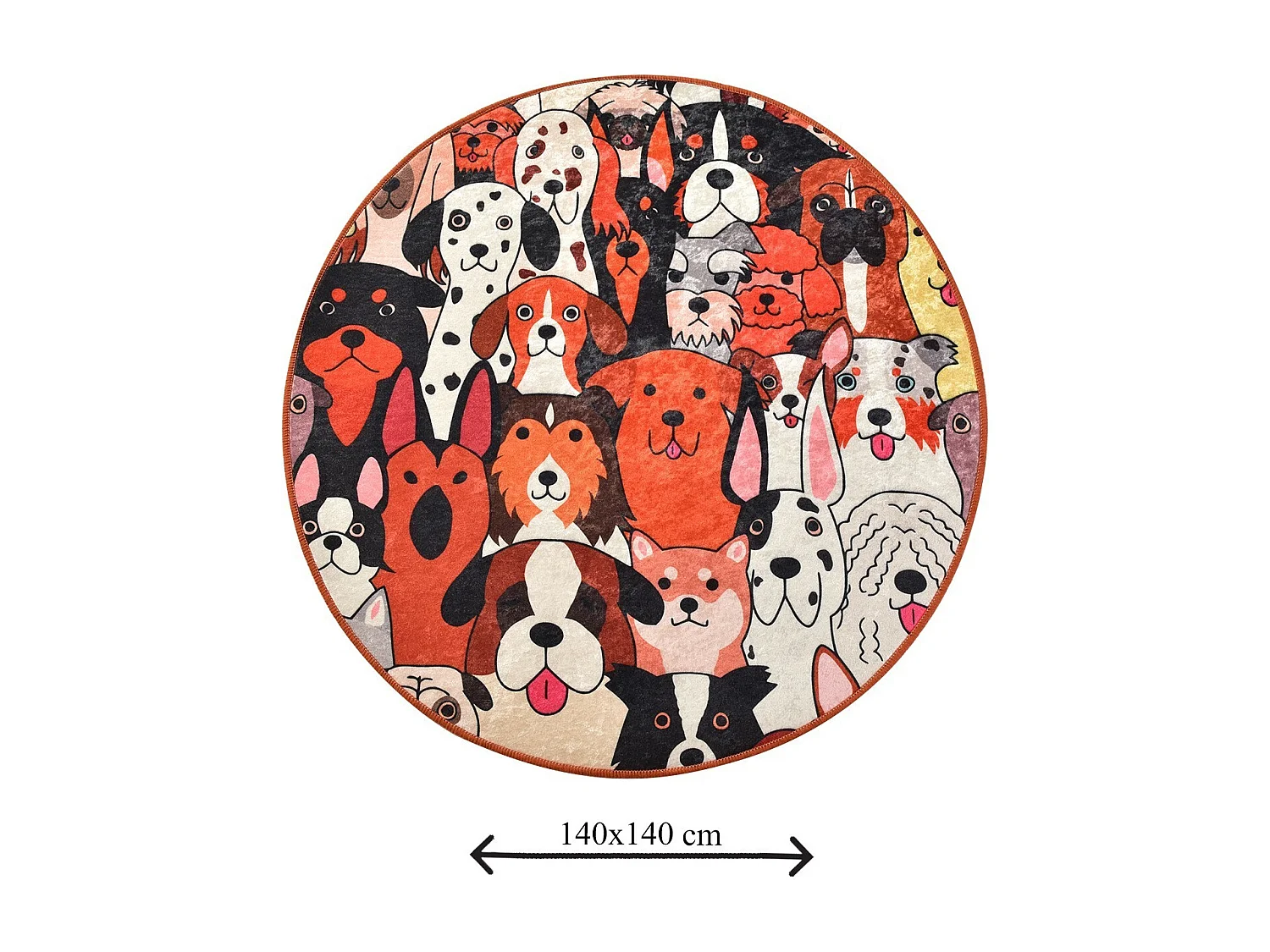 Alfombra de baño Dogs (140) multicolor