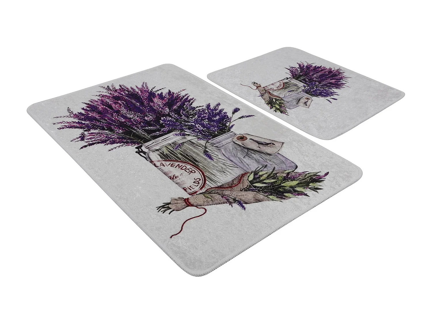 Alfombra de baño Set (2 piezas) Purpura multicolor