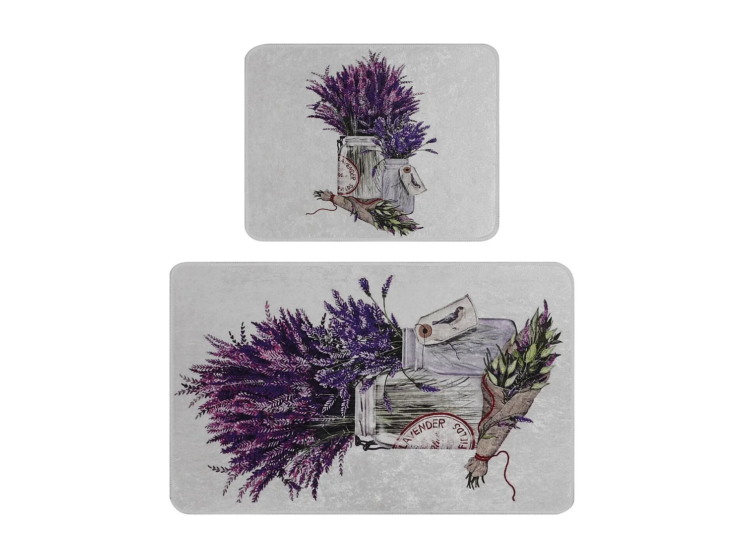 Alfombra de baño Set (2 piezas) Purpura multicolor