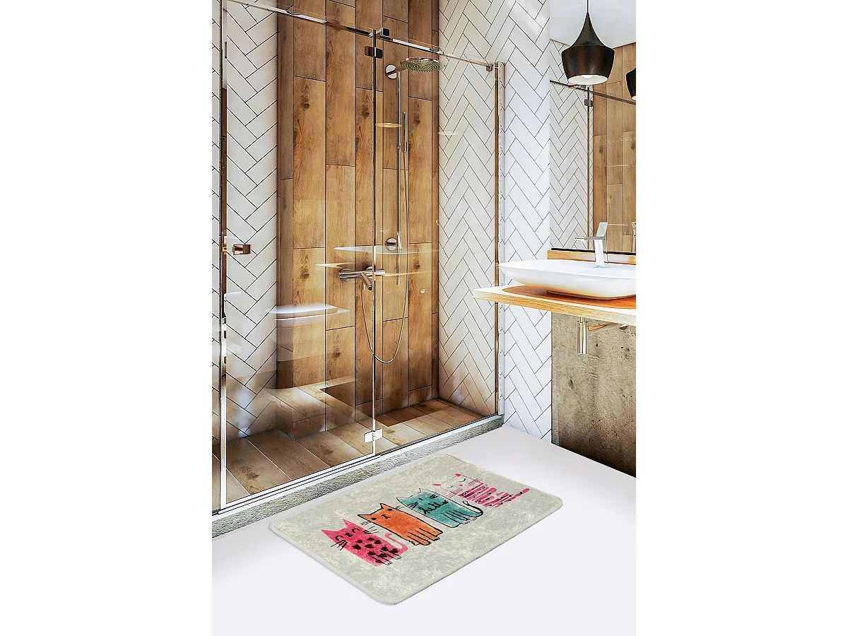 Alfombra de baño Baby Cats (40 x 60) multicolor