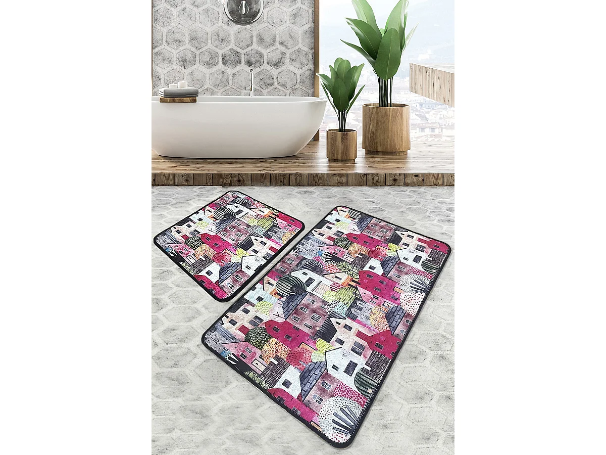 Alfombra de baño Set (2 piezas) Fale  multicolor