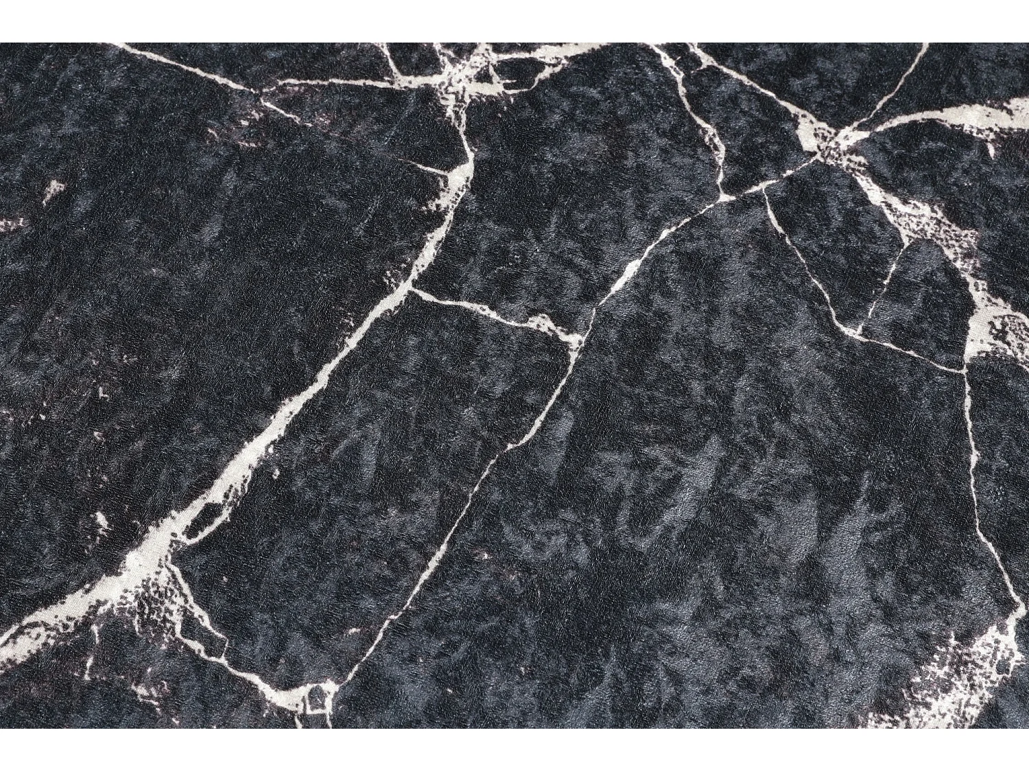 Alfombra de baño Marble DJT  negro azul marino blanco