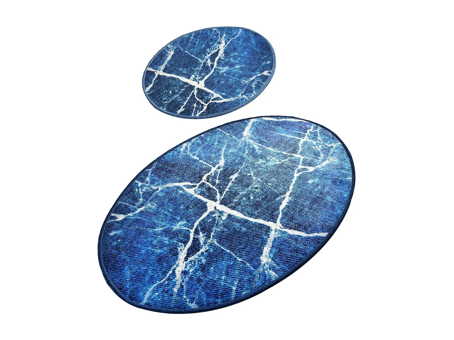 Alfombra de baño Set (2 piezas) Denim multicolor