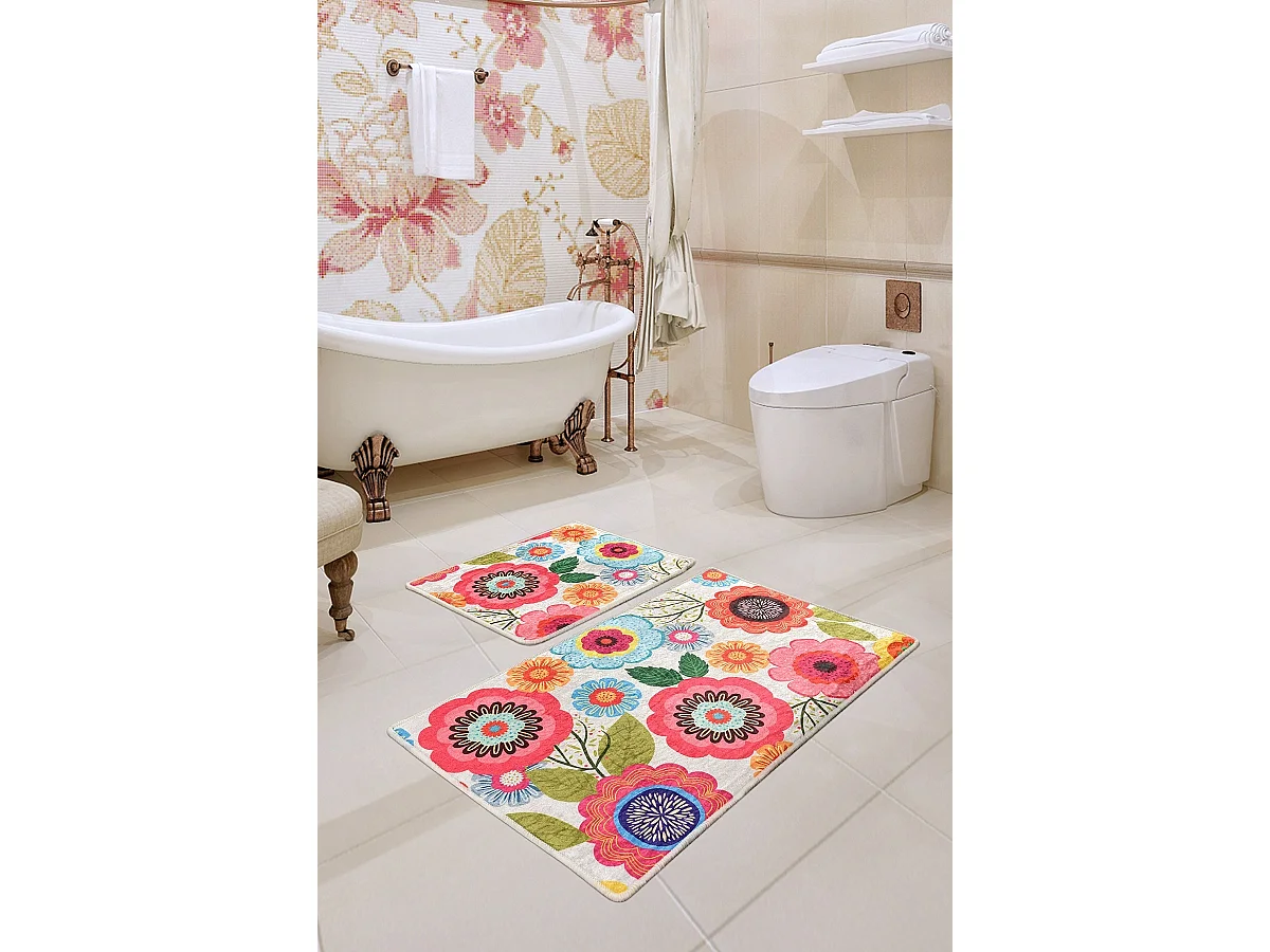 Alfombra de baño Set (2 piezas) Galvin multicolor