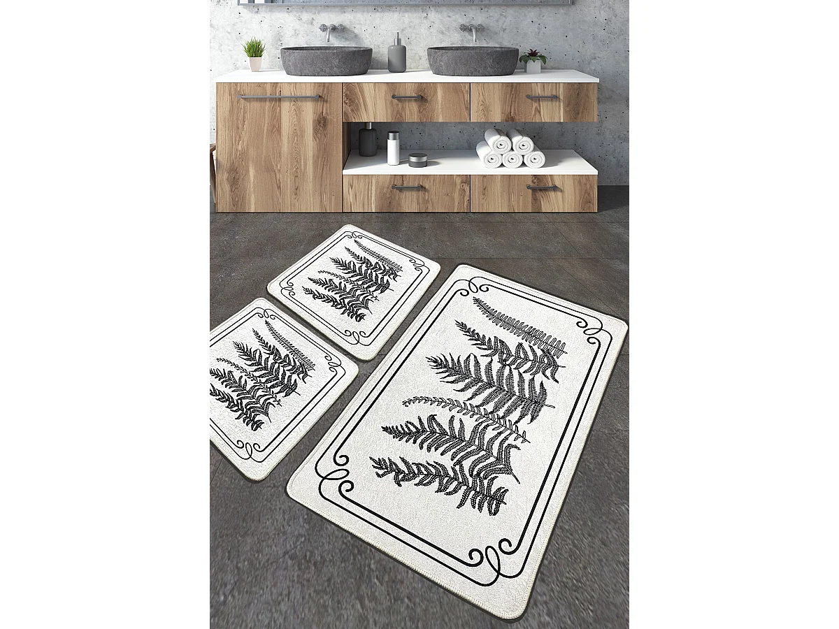 Alfombra de baño Set (3 piezas) Tokyo multicolor