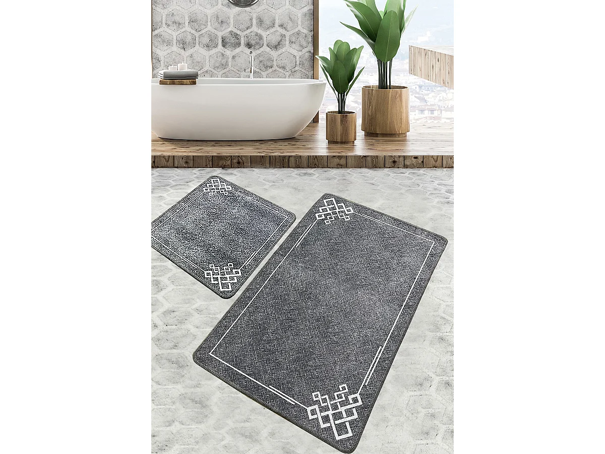 Alfombra de baño Set (2 piezas) Olita multicolor