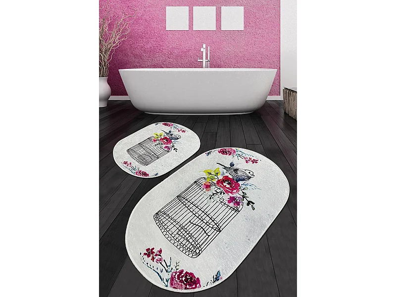 Alfombra de baño Set (2 piezas) Cage Djt multicolor