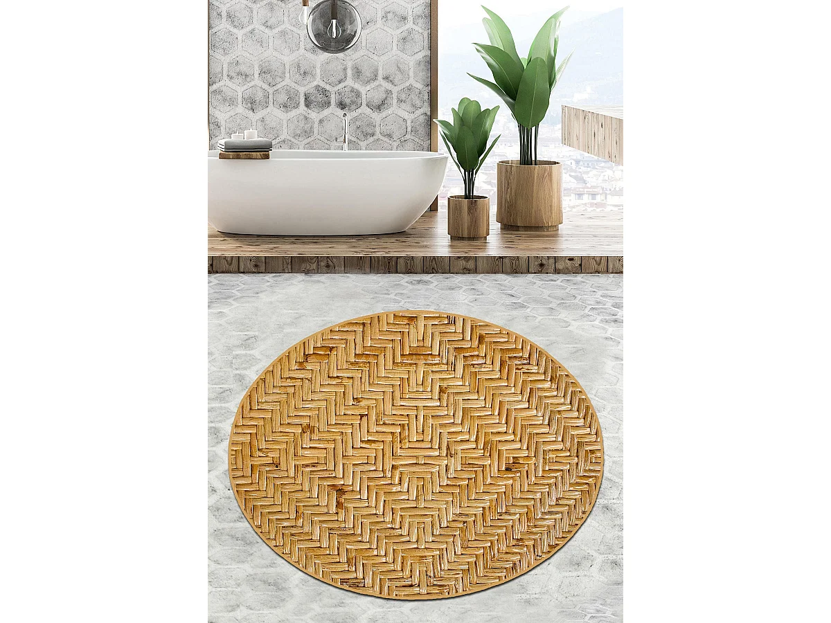 Alfombra de baño Tetris Djt (80 cm) multicolor