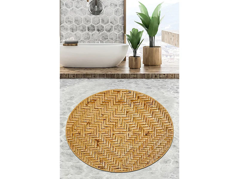 Alfombra de baño Tetris Djt (80 cm) multicolor