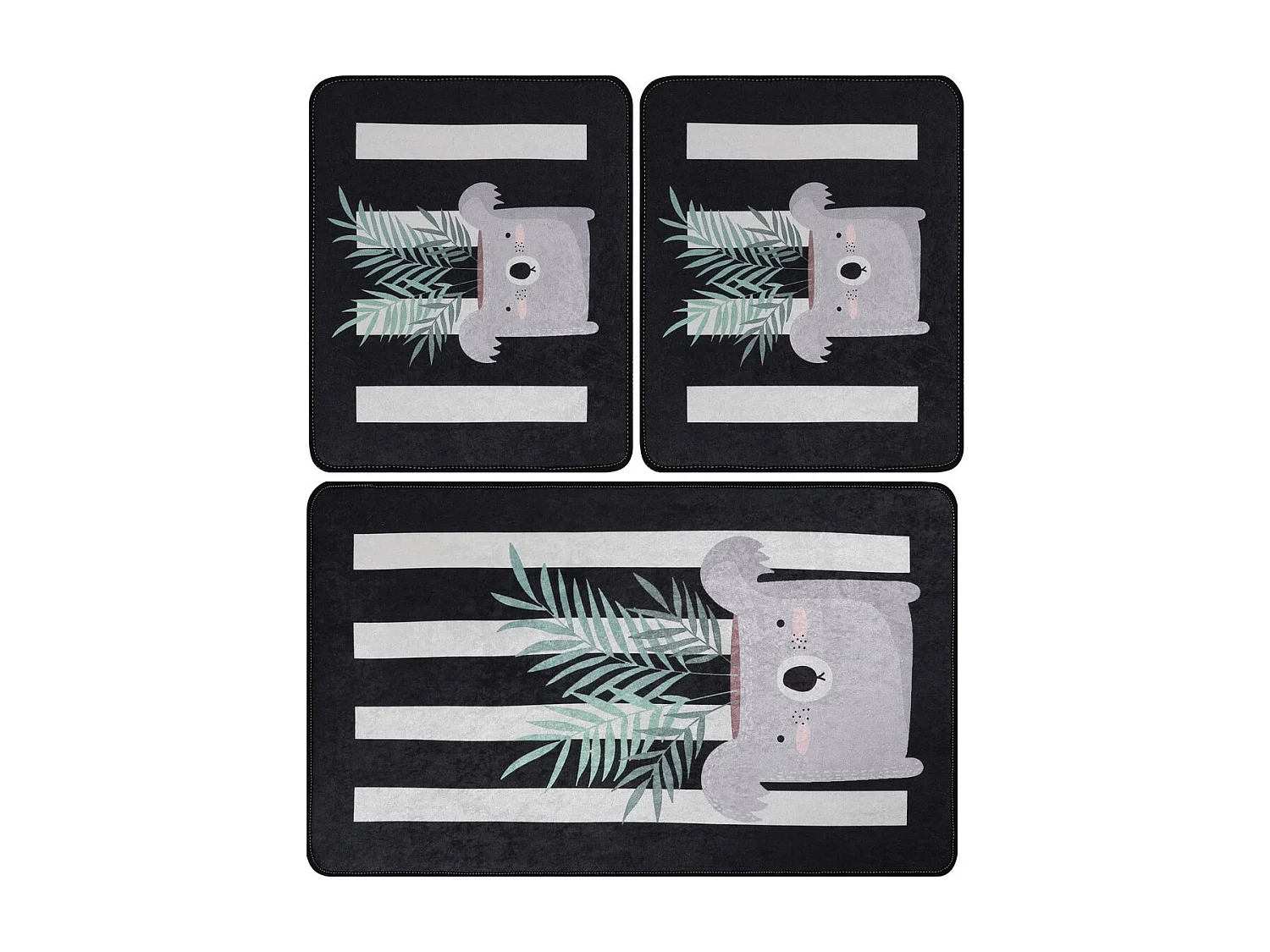 Alfombra de baño Set (3 piezas) Rovio multicolor