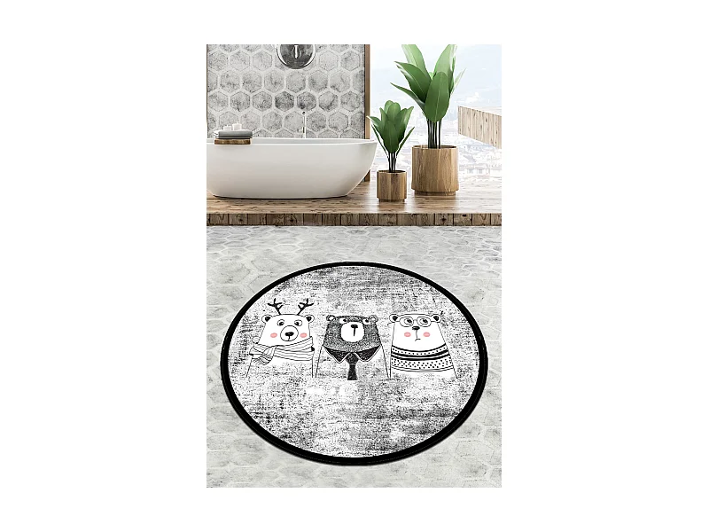 Alfombra de baño Three Bears Circle Djt 200 multicolor
