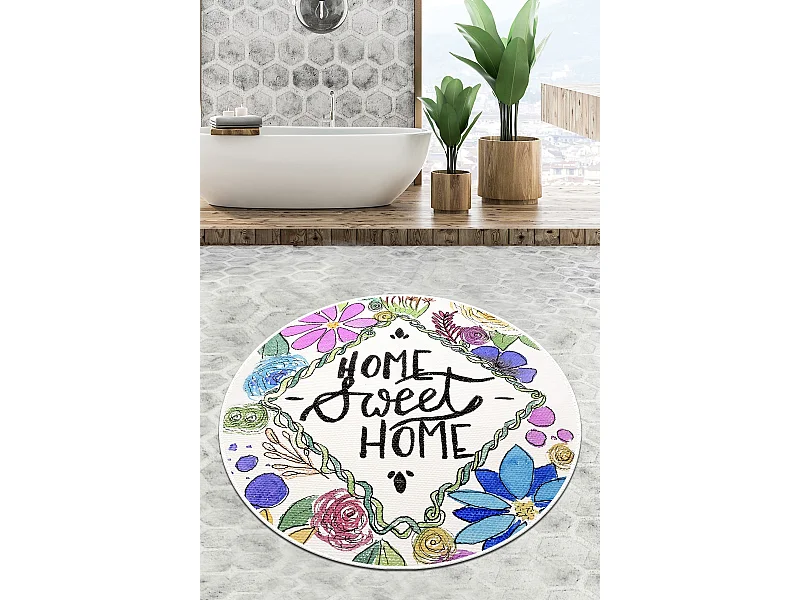 Alfombra de baño Topiary Circle Djt 200 multicolor