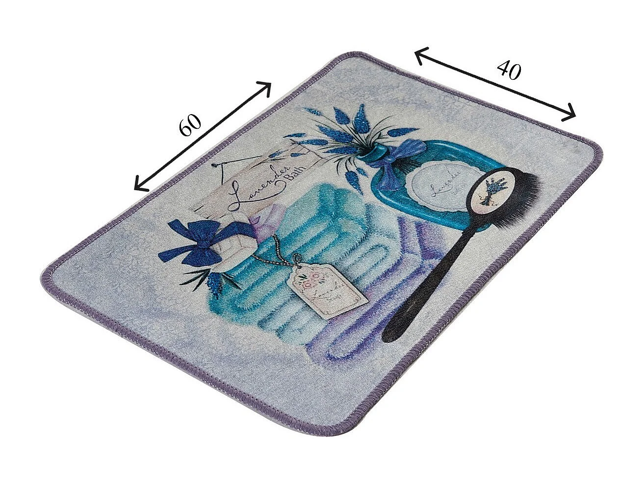 Alfombra de baño Lavanta DJT (40 x 60) multicolor