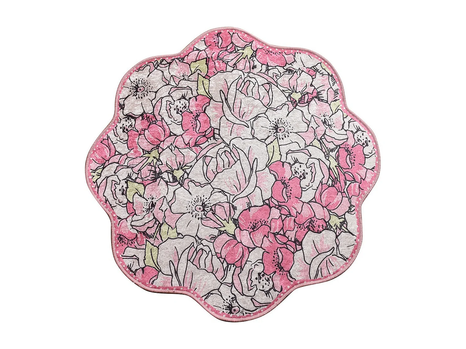 Alfombra de baño Rosa Shape (140 cm)  multicolor