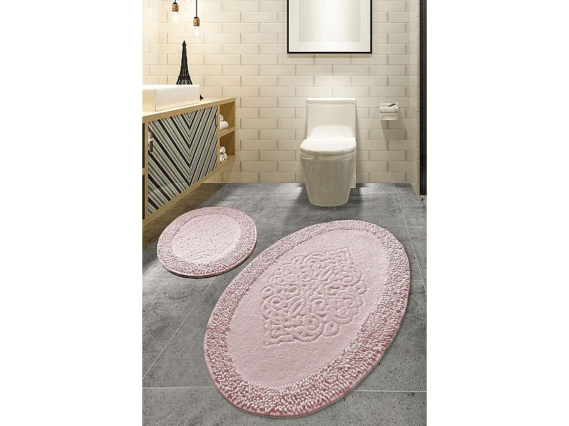 Alfombra de baño Set (2 piezas) Piante Oval  multicolor