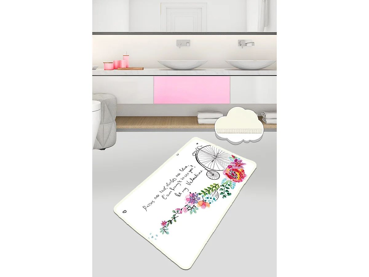 Alfombra de baño Monowheel (80 x 100) multicolor