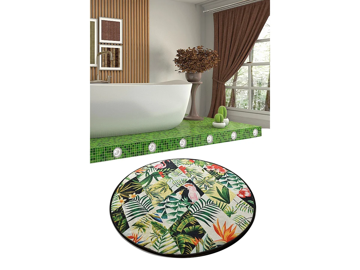 Alfombra de baño Patch DJT (100 cm) multicolor