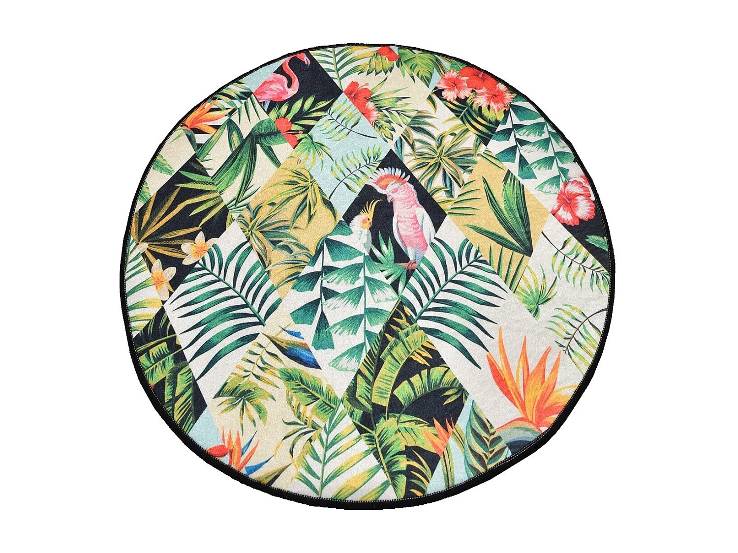 Alfombra de baño Patch DJT (100 cm) multicolor