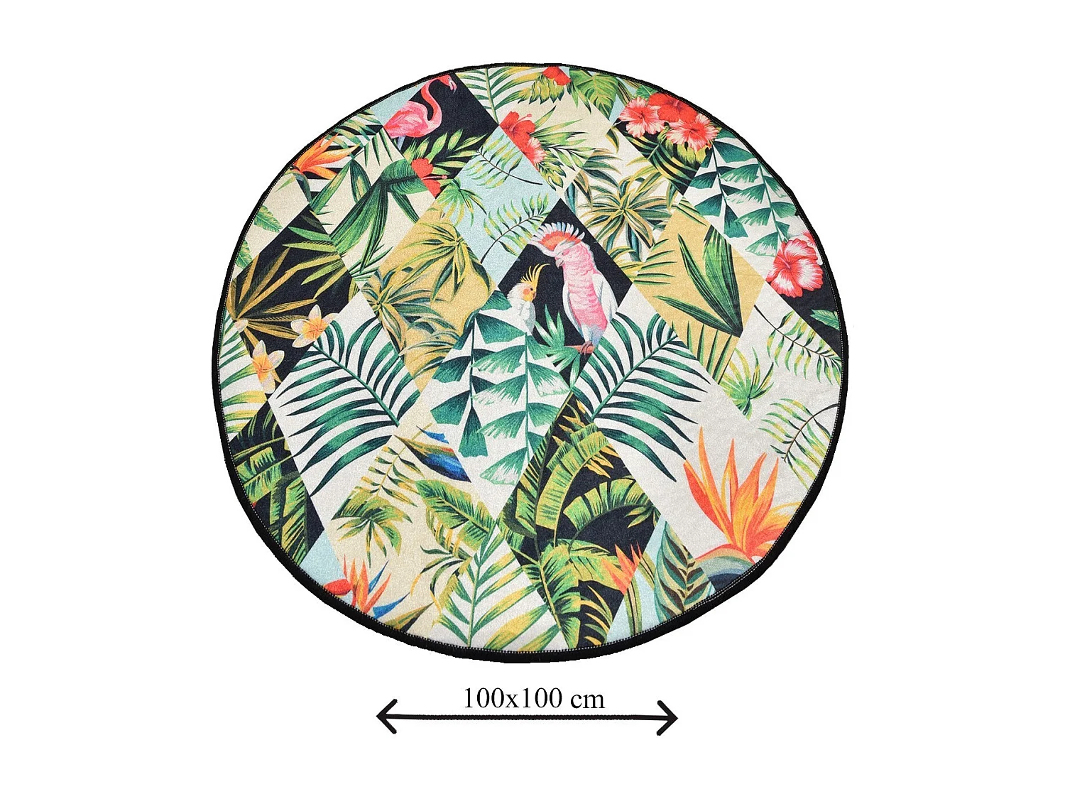 Alfombra de baño Patch DJT (100 cm) multicolor